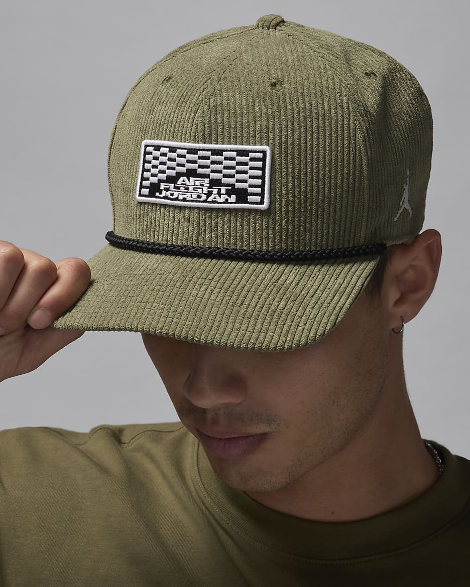 Olive green jordan hat clearance